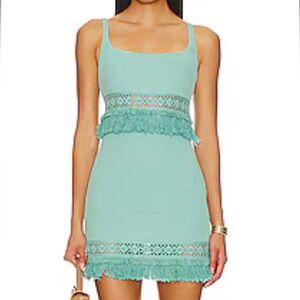 Kenzia Mini Dress in Aqua